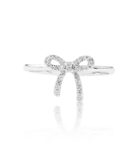Bague Allet en acier inoxydable, réglable et ornée de cristaux. Disponible en doré et argenté. Élégante, lumineuse et parfaite au quotidien.