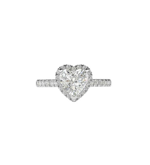 Bague Arden en zircon cœur scintillant. Féminine, durable et waterproof, à porter seule ou en parure. Guide des tailles inclus !