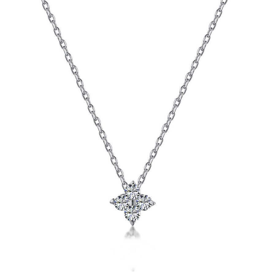 Collier Rinna avec pendentif zircon et chaîne ajustable 46-60 cm. Résistant à l’eau, élégant et discret, parfait pour un usage quotidien.